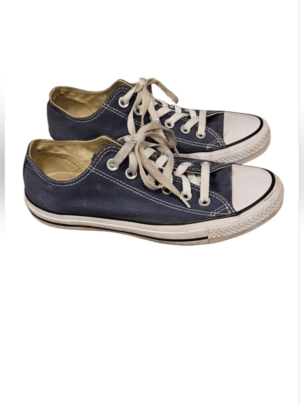 Converse All Star Chuck Taylor Low Top Sneakers - Navy, Size 7